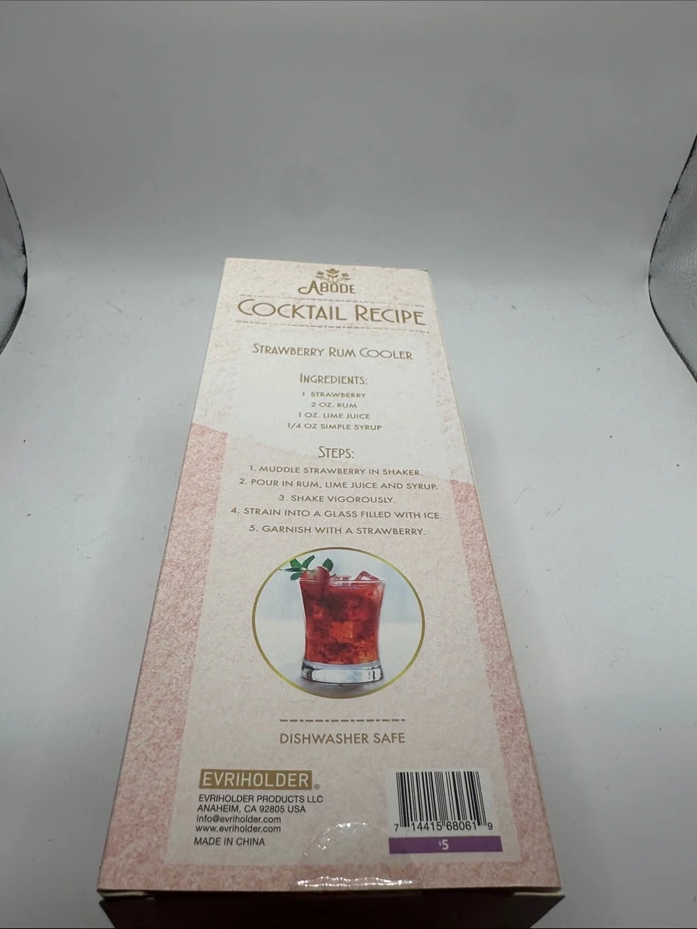 Set of 4 Abode Clear Cocktail Shaker - Party Tableware